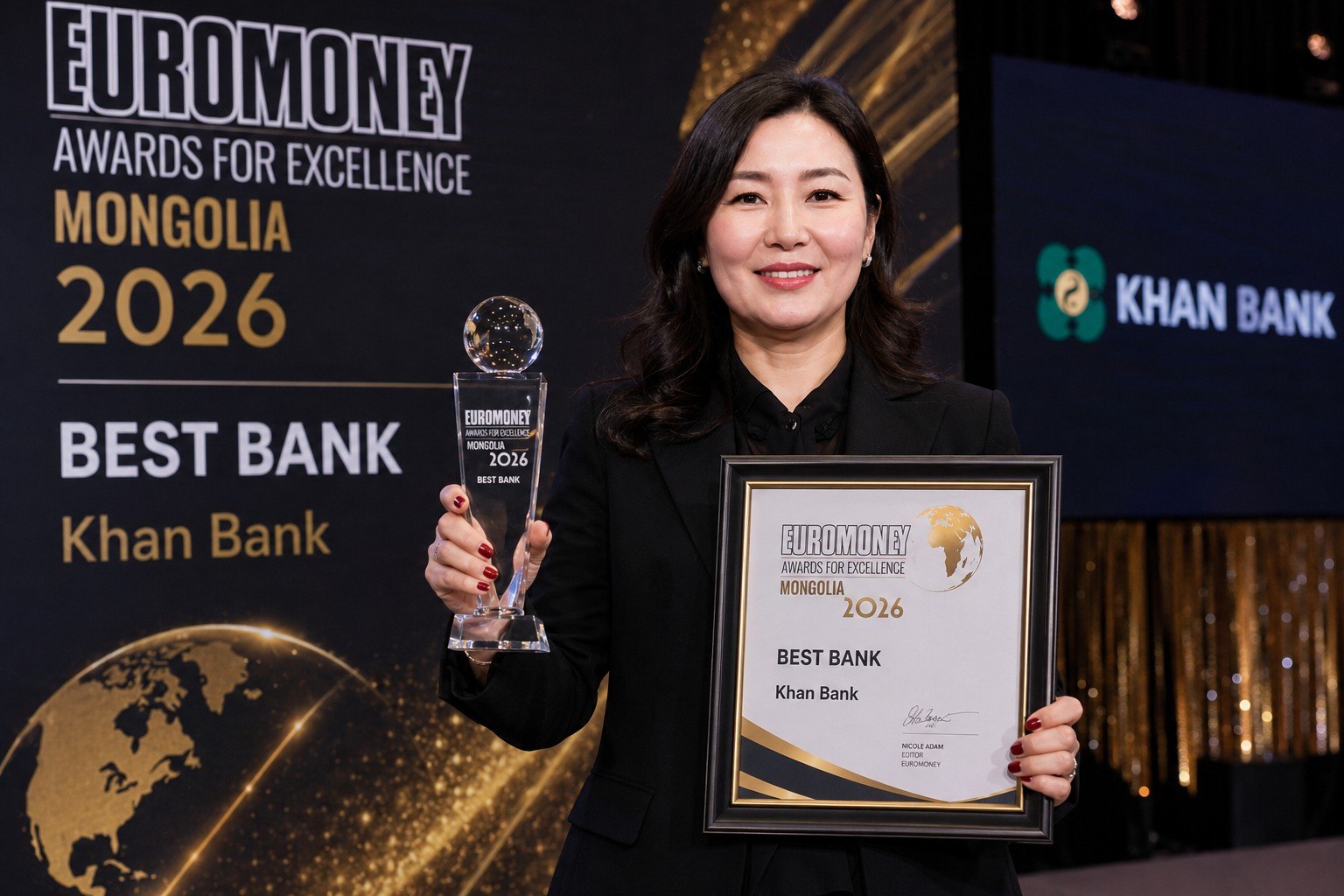 ХААН Банк Euromoney шагнал гардуулах ёслол